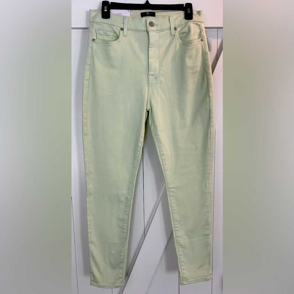 NWT 7 for All Man Kind High Waist Ankle Skinny Jeans